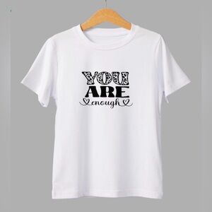 You Are Enough Graphic Tee | Inspirational Quote Shirt | Motivational NWT